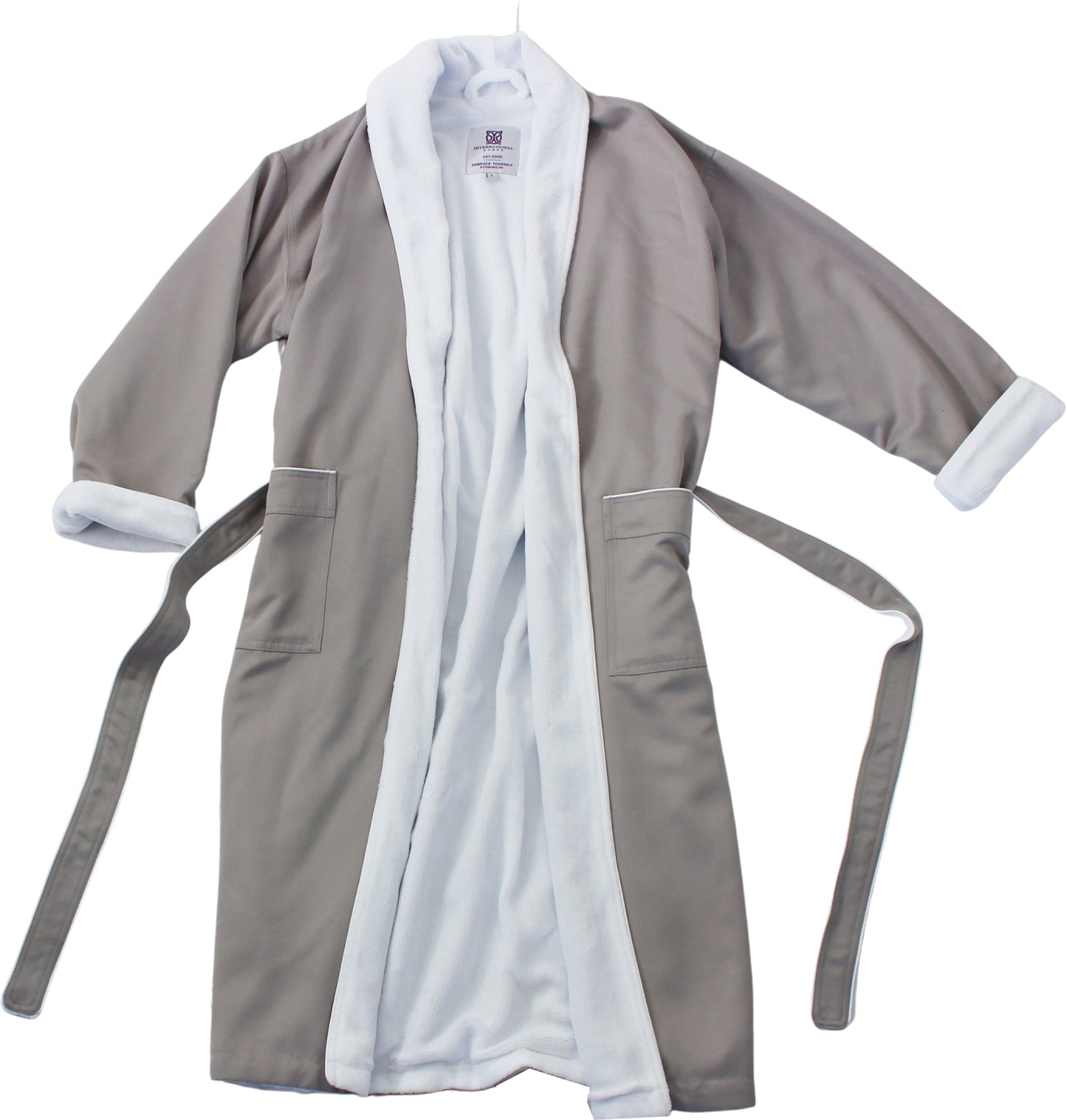 Spa Robe Microfiber Twill with Ultra Soft Plush Lining for Men and Women