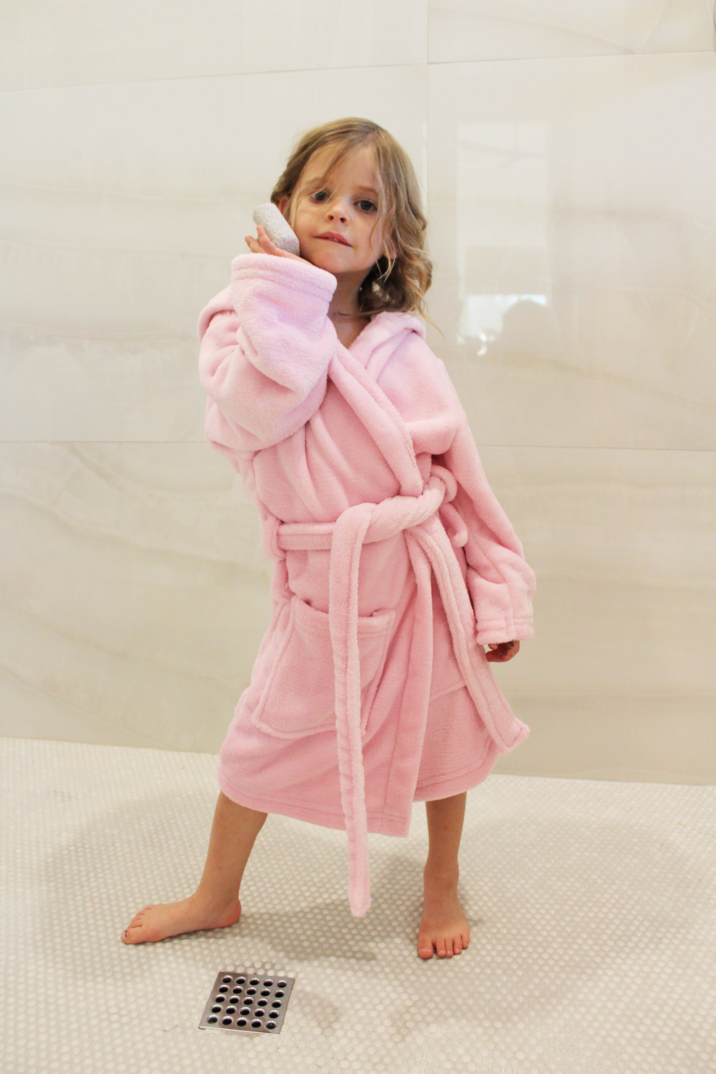 Kids Cozy Robe Super Soft Plush Kids Bathrobe in Classic & Vibrant Hues - Ages 4-15