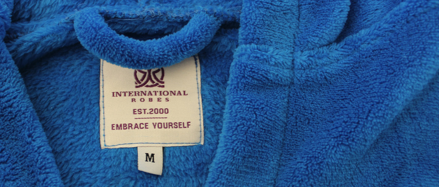 Kids Cozy Robe Super Soft Plush Kids Bathrobe in Classic & Vibrant Hues - Ages 4-15