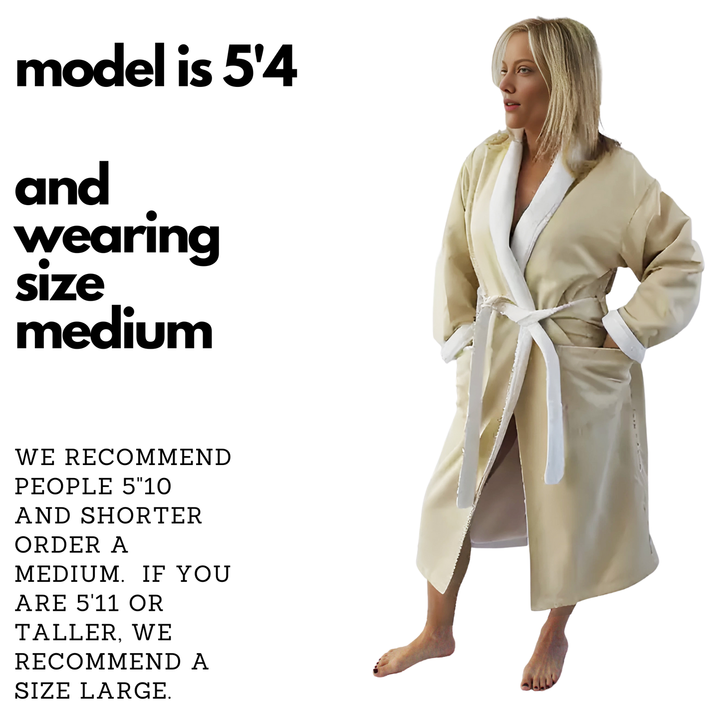 Spa Robe Microfiber Twill with Ultra Soft Plush Lining for Men and Women